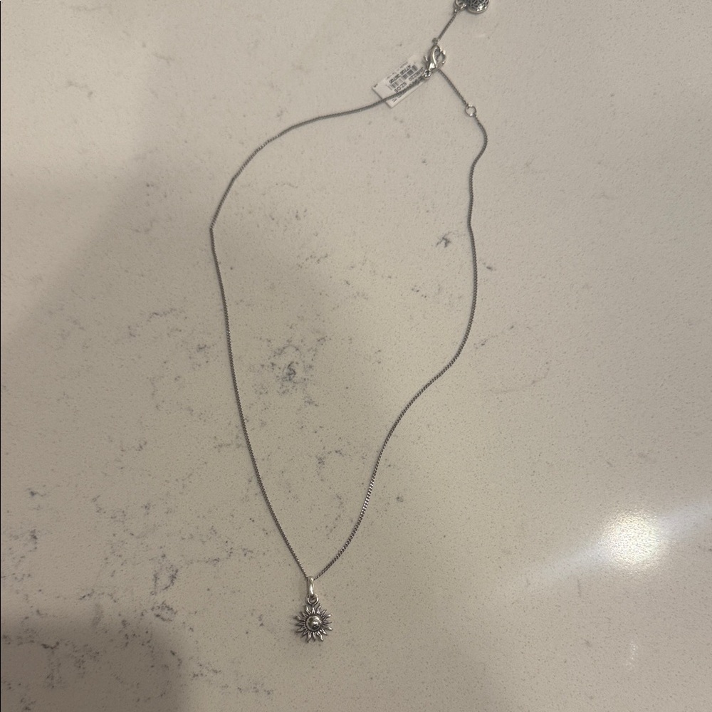 Brighton Silver Sun Pendant Necklace